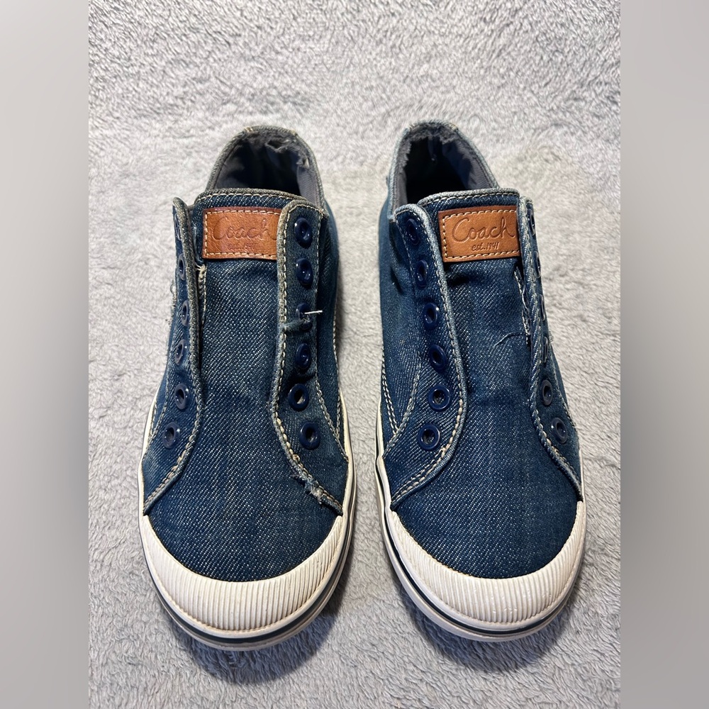 Coach Denim Laceless Sneakers - Picture 2 of 9